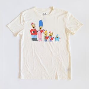 The Simpsons Christmas Family Short Sleeve T Shirt Adult Size Small